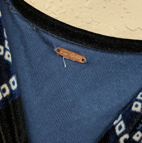 Free People Oh So Easy Babydoll Velvet Dress - Picture 3 of 9